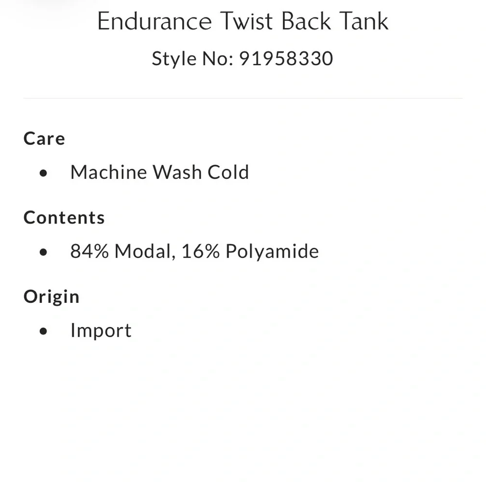 Free People Movement Endurance Twist Back Tank M/L